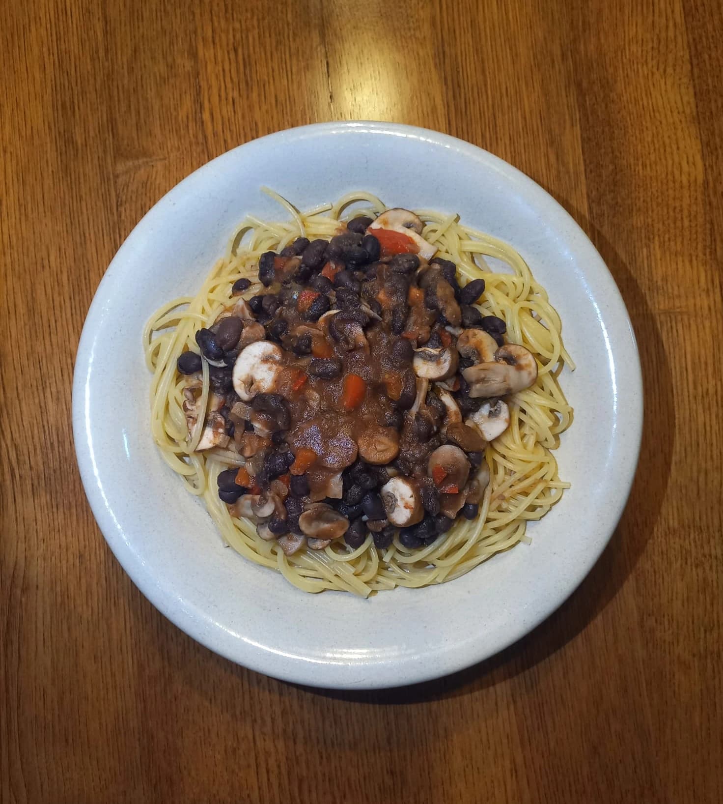 Massa com Feijão Preto