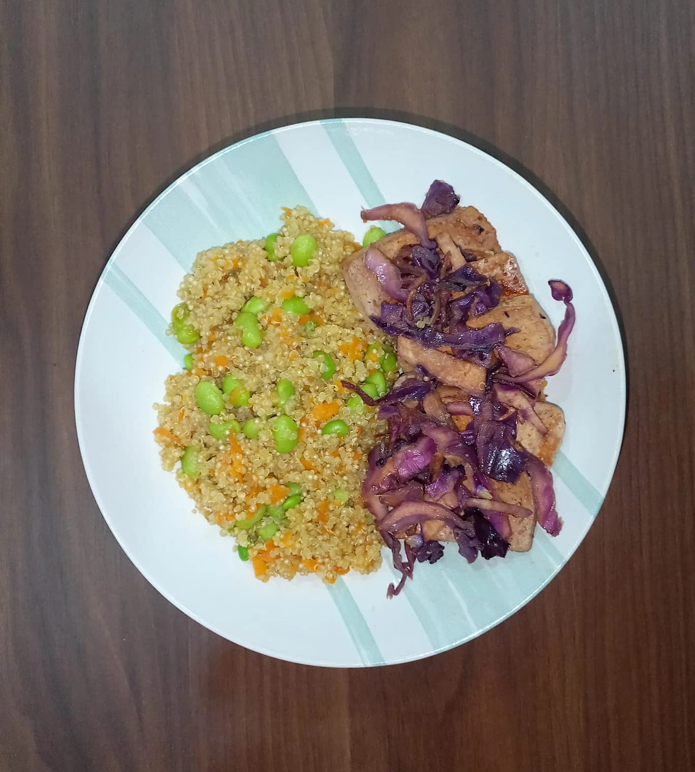 Quinoa de cenoura com Tofu