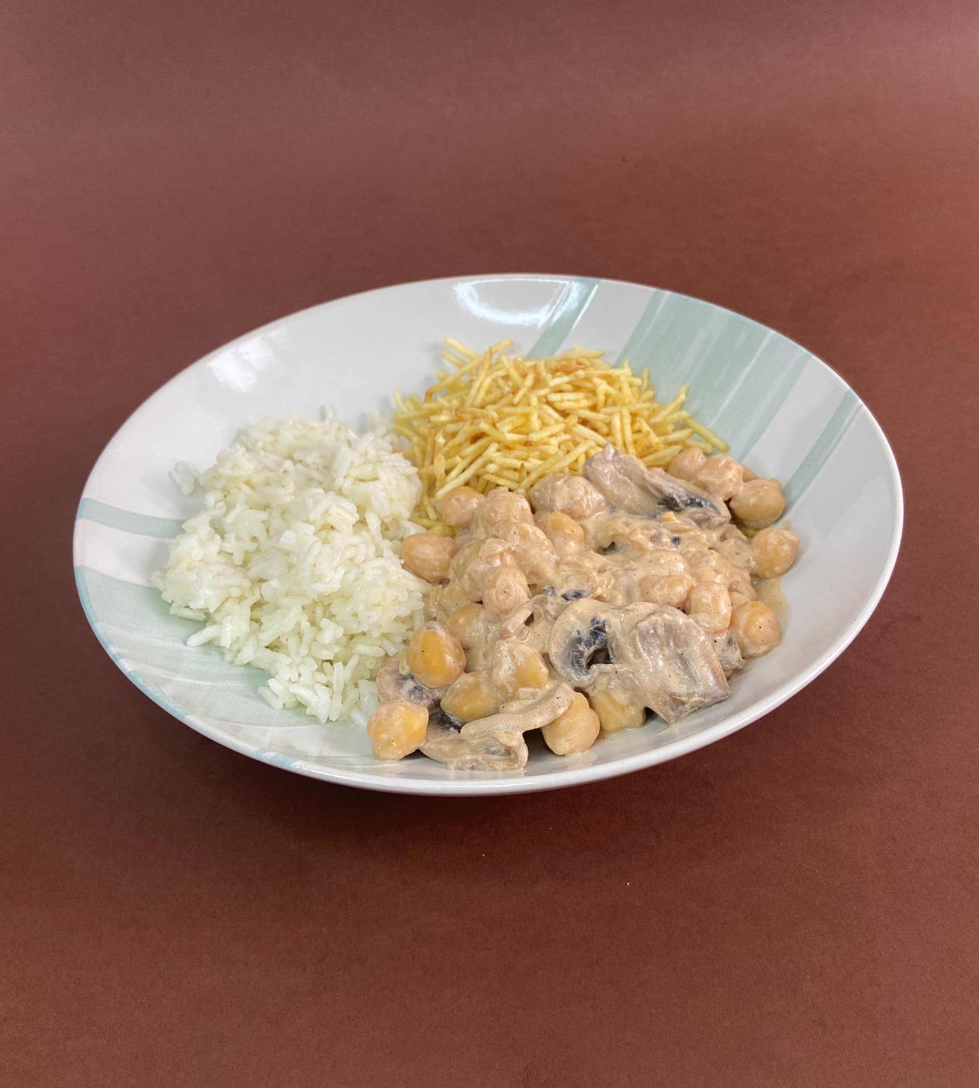 Strogonoff de Cogumelos e Grão