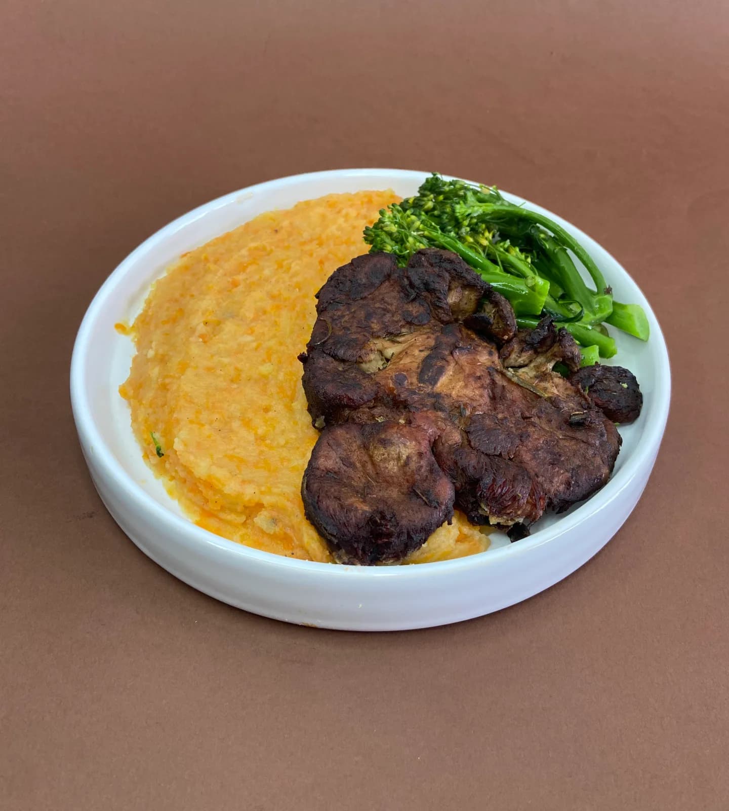 Lion’s Mane com Puré de Batata